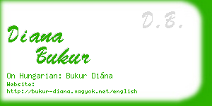 diana bukur business card